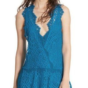 Free People Women's Lace Mini Dress, Small
